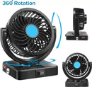 Car Fan With USB Charging 360 Degree Rotatable Fan Car Interior Fan  (12 V)