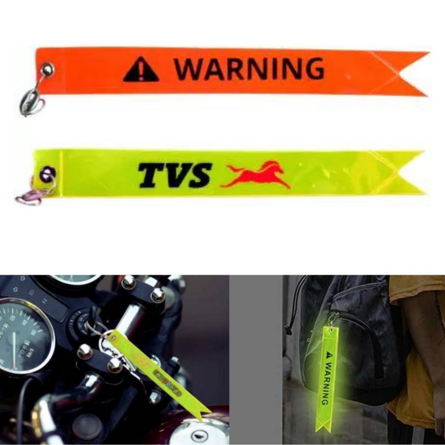 1pc Reflector Tag for Bike Highly Reflective Reflector Radium Warning Tags Keyring Radium TVS