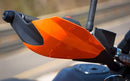 Universal Hand Guard Brake / Clutch Lever Guard Protector / Wind Deflector for All Bikes (Pack of 2) (Orange)