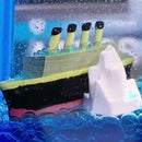 Titanic Ship Car Interior Dashboard Decoration Floating Water Ice Berg/ Titanic Cruise Ship Showpieces Home Décor Living Room Restaurant Decorations Item Living Room Offices 1pc