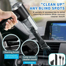 Vacuum Cleaner Dust Collection/Lighting 2 in 1 Car Vacuum Cleaner 120W High-Power Handheld Wireless Vacuum Cleaner Home Car Dual-use Portable USB Rechargeable Set of 1 Black