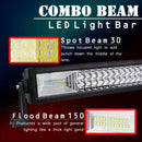 Super Bright 21 Inch 96 LED Bar Light With Police Red And Blue Multi Mode Light