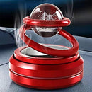 Metal Car Double Red Ring with Designer Glass Ball