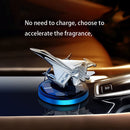 Fighter Jet Blue Metal Solar Perfume for Car