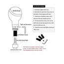 Black Universal Hammer Shape Aluminum Manual or Automatic Gear Shift Knob