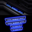 Car Door LED Foot Step Sill Plate for Ford EcoSport Blue 4 Set For All Foot Step