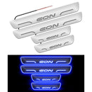 Car Door LED Foot Step Sill Plate for Hyundai EON Blue 4 Set For All Foot Step
