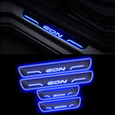 Car Door LED Foot Step Sill Plate for Hyundai EON Blue 4 Set For All Foot Step