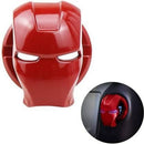 Iron Man Car Engine Start Stop Alloy Button Ignition Protective Cover Anti-Scratch Universal (Red)