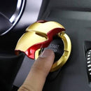 Iron Man Car Engine Start Stop Alloy Button Ignition Protective Cover Anti-Scratch Universal (Golden)