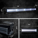 Led Police Strobe Light Flasher Bar 24 Inch COB 42W LED Lights With 5 Functions