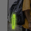 Radium Reflector Warning Tag Ribbon Shaped Neon Strap For Bikes And Cars