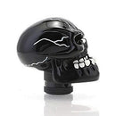Universal Skull Gear Stick Shift Knob, Big Teeth Devil Head Shape For All Cars (Black)