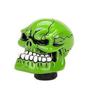 Universal Skull Gear Stick Shift Knob, Big Teeth Devil Head Shape For All Cars (Green)