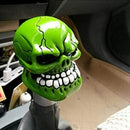 Universal Skull Gear Stick Shift Knob, Big Teeth Devil Head Shape For All Cars (Green)