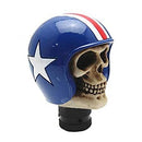 Car Gear Shift Knob Manual Stick Cover Blue Helmet Skull Shape Lever for All Cars