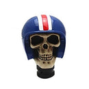 Car Gear Shift Knob Manual Stick Cover Blue Helmet Skull Shape Lever for All Cars