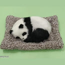 Car Dashboard Sleeping Panda Toy Car Interior Decorative ABS Soft Panda for Car Dashboard