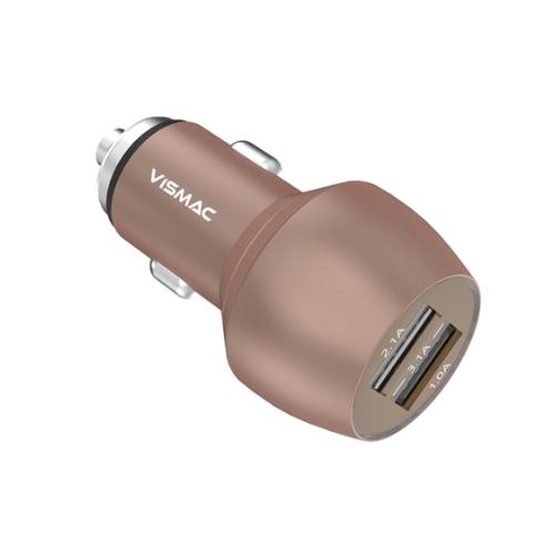 TYPHOON Car Charger 3.1A Fast Charging Dual Port (Copper)