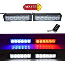 Master Universal Car Exterior Wireless Remote Controller Car Police LED Strobe 12V Flashing Fog Light for All Vehicles Red/Blue/White Colors