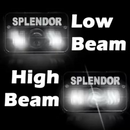 LED Projector Headlight Hi/Low Beam H4 Connector For Hero Splendor Plus, Splendor Pro, Splendor (Splendor Jatt Headlight)