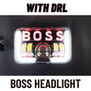 BOSS Style LED Headlight Hi/Low Beam With DRL Light 4000LM For Hero Splendor Plus, Splendor Pro, Splendor